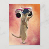 Meerkat en zoomdoos briefkaart (Voorkant)