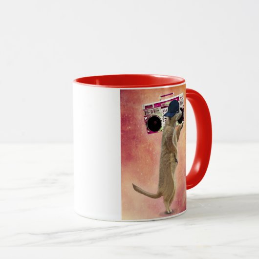 Meerkat en zoomdoos mok (Voorkant rechts)