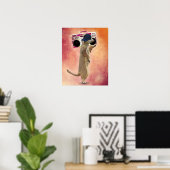 Meerkat en zoomdoos poster (Thuiskantoor)