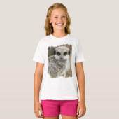 Meerkat Face Girl's T-Shirt (Voorkant volledig)