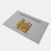 Meerkat Family Doormat Deurmat (Schuin)