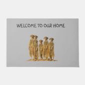 Meerkat Family Doormat Deurmat (Voorkant)