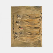 Meerkat Family Fleece Deken (Voorkant)