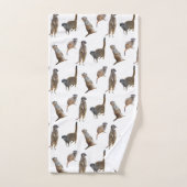 Meerkat Frenzy Bathroom Towel Set Bad Handdoek (Handdoek)