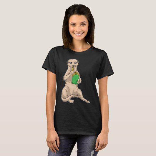 Meerkat friet t-shirt (Voorkant volledig)