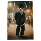 Meerkat gekleed voor Black Stropdas Event, Medium Cadeauzakje (Voorkant)
