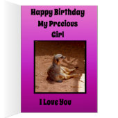 Meerkat Girls Birthday Theme (Binnen (Rechts))