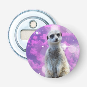 Meerkat, Glitter Bomb, Magnetic Bottle Opener. Button Flesopener