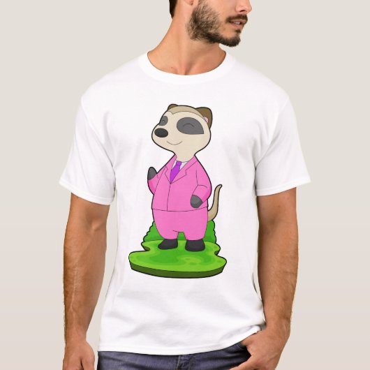 Meerkat Groom Suit Wedding T-shirt (Voorkant)
