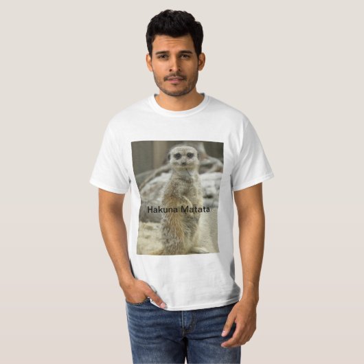 Meerkat Hakuna Matata T-shirt (Voorkant volledig)