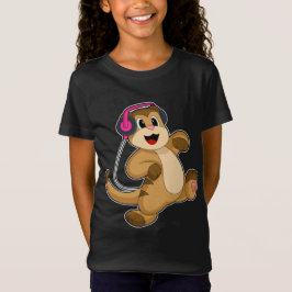 Meerkat Headphone Music T-shirt