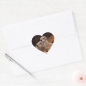 Meerkat Heart Sticker (Envelop)