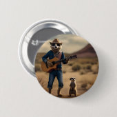 Meerkat Hoedown Ronde Button 5,7 Cm (Voorkant /achterkant)