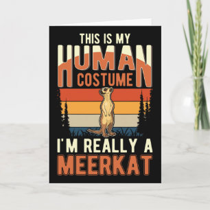 Meerkat Human Costume Halloween Meerkat Kaart