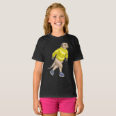 Meerkat Ice skating Ice schaatsen T-shirt (Voorkant volledig)