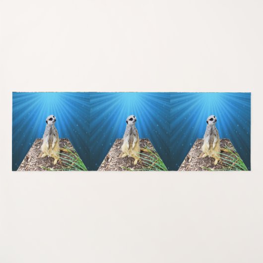Meerkat in de zon yogamat (Voorkant (horizontaal))
