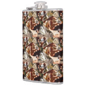 Meerkat in driehoeken, heupkolf heupfles (Links)