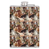 Meerkat in driehoeken, heupkolf heupfles (Achterkant)