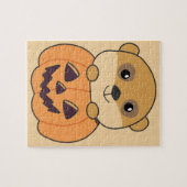 Meerkat in Pumpkin Cute Animals Happy Halloween Ji Legpuzzel (Horizontaal)