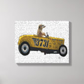 Meerkat in warme weg canvas afdruk (Voorkant)