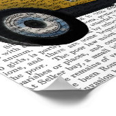 Meerkat in warme weg poster (Hoek)