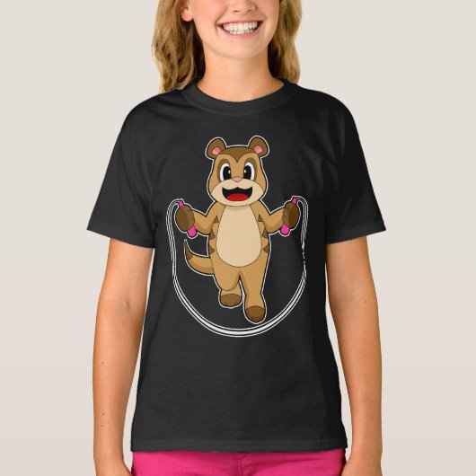 Meerkat Jump touw T-shirt (Voorkant)