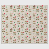 Meerkat Kerst Winter Dieren Vakantie Meerkats Cadeaupapier (Vlak)