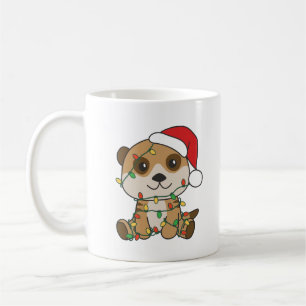 Meerkat Kerst Winter Dieren Vakantie Meerkats Koffiemok