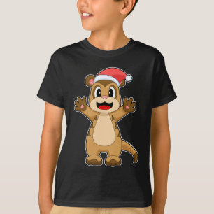 Meerkat Kerstmis pet T-shirt