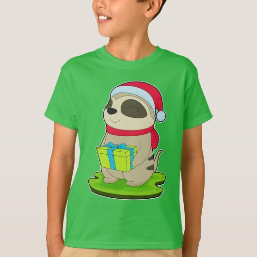 Meerkat Kerstmuts T-shirt (Voorkant)