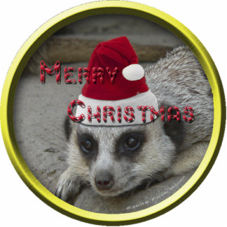 Meerkat-kerstversiering Fotobeeldje Ornament