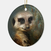 Meerkat-kerstversiering Keramisch Ornament (Links)