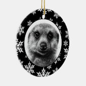 Meerkat-kerstversiering Keramisch Ornament (Rechts)