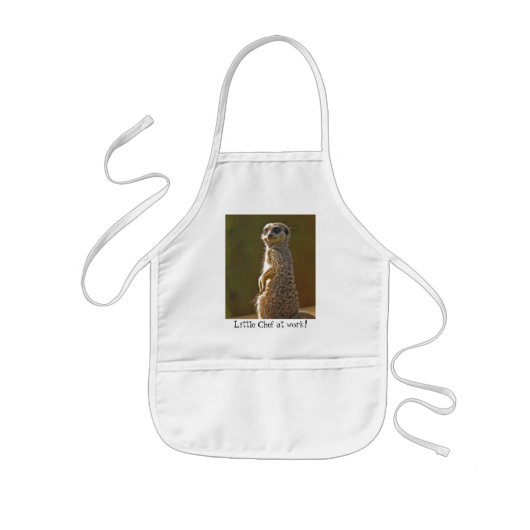 Meerkat kind'Apron Kinder Schort (Voorkant)