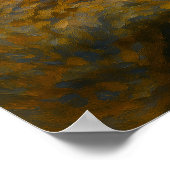 Meerkat Knuffel - Earth-Toned Wildlife Painting Poster (Hoek)