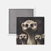 Meerkat koelkastmagneet magneet (Voorkant / Achterkant)