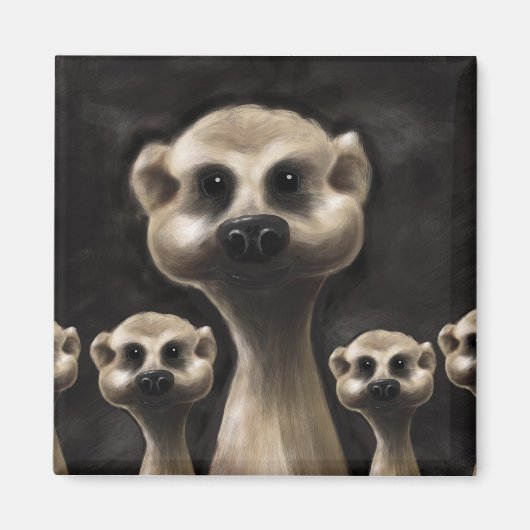 Meerkat koelkastmagneet magneet (Voorkant)
