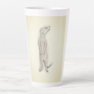 Meerkat, koffie mok, thee, latte, thuis, keuken latte mok