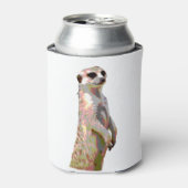 Meerkat - Kunststijl Pop en geposterized Blikjeskoeler (Blikje Voorkant)