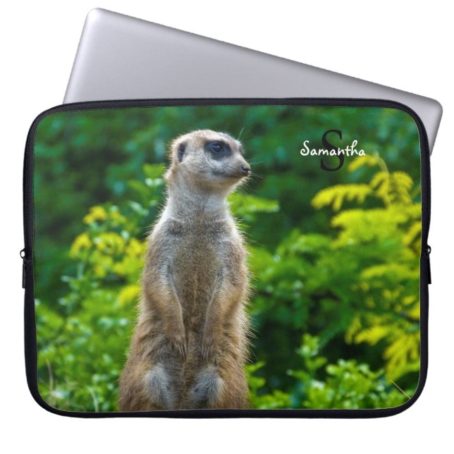 Meerkat Laptop Sleeve (Voorkant)