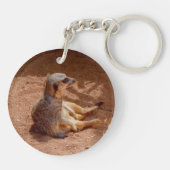 Meerkat Lazy Days Sleutelhanger (Achterkant)