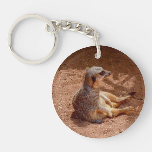 Meerkat Lazy Days Sleutelhanger (Voorkant)