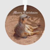 Meerkat Lazy Dayz Ornament (achterkant)