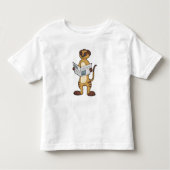 Meerkat leest een krant kinder shirts (Voorkant)