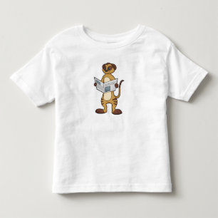 Meerkat leest een krant kinder shirts