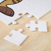 Meerkat leest een krant legpuzzel (Zijkant)