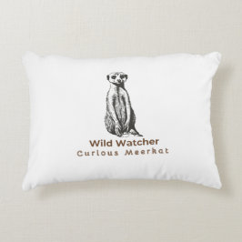 Meerkat leuk grappig accent kussen