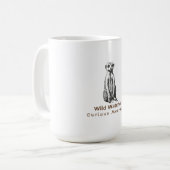 Meerkat leuk grappig koffiemok (Voorkant links)