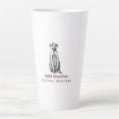 Meerkat leuk grappig latte mok (Voorkant)