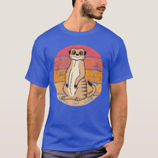 Meerkat liefhebbers retro cadeau grappige dieren m t-shirt